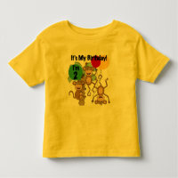 Affe-Glanz-2. Geburtstags-T-Shirts und Geschenke