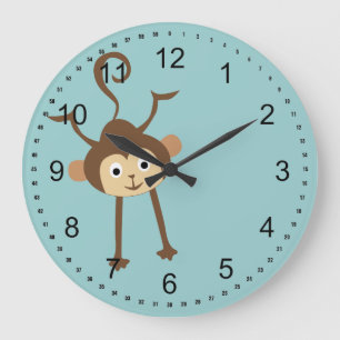 Affe Große Wanduhr