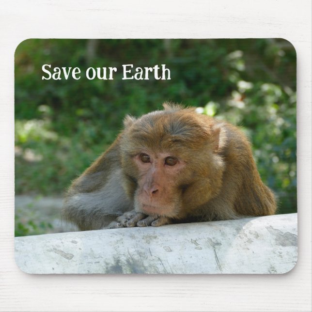 Affe - Großvater Mousepad (Vorne)