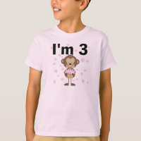 Affe I m 3 Birthday Tshirts and Gifts