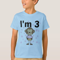 Affe I m 3 Birthday Tshirts and Gifts