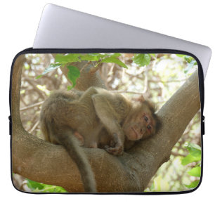 Affe - Ich bin so müde Laptopschutzhülle