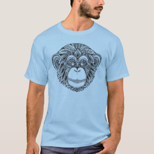 Affe Illustartion Gekritzel T-Shirt