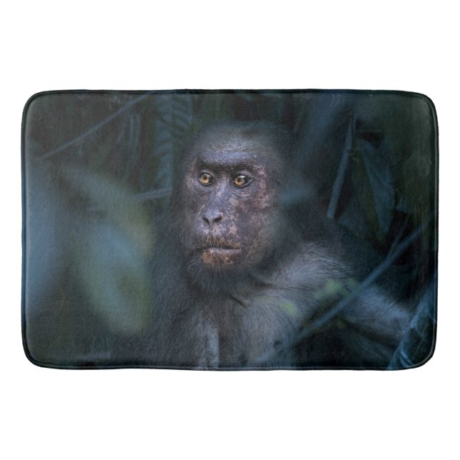 Affe im Dschungel Badematte (Vorderseite)