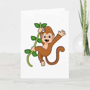 Affe im Dschungel Karte