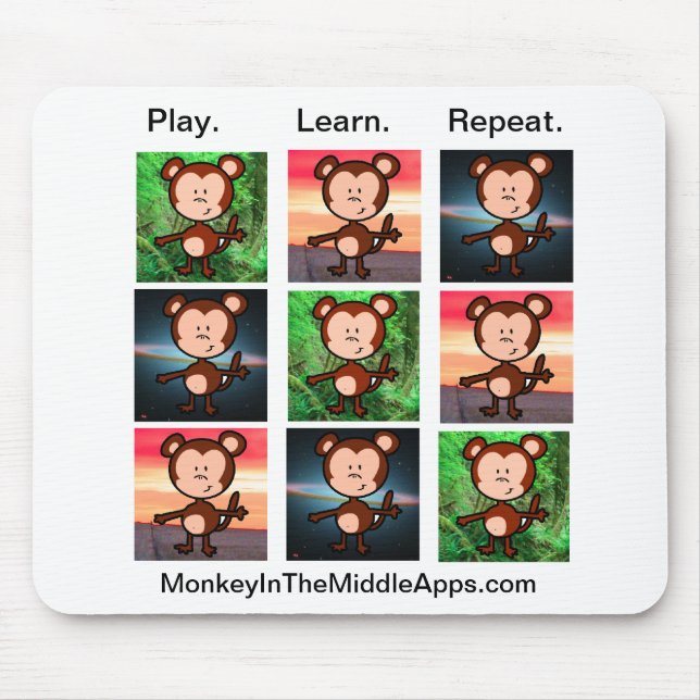 Affe im mittleren Apps mousepad (Vorne)
