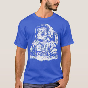Affe im Raumanzug Lustiger Astronaut T-Shirt