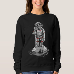 Affe im Weltraumatronenaffen Sweatshirt
