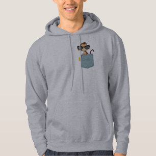 Affe in Taschen Hoodie