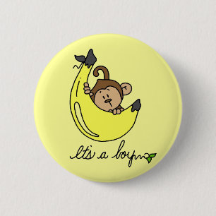 Affe ist es ein Jungen-T-Shirts und Geschenke Button