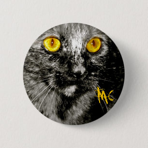 Affe-Katzen-Knopf Button