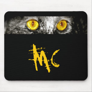 Affe-Katzenaugen-nur Mausunterlage Mousepad