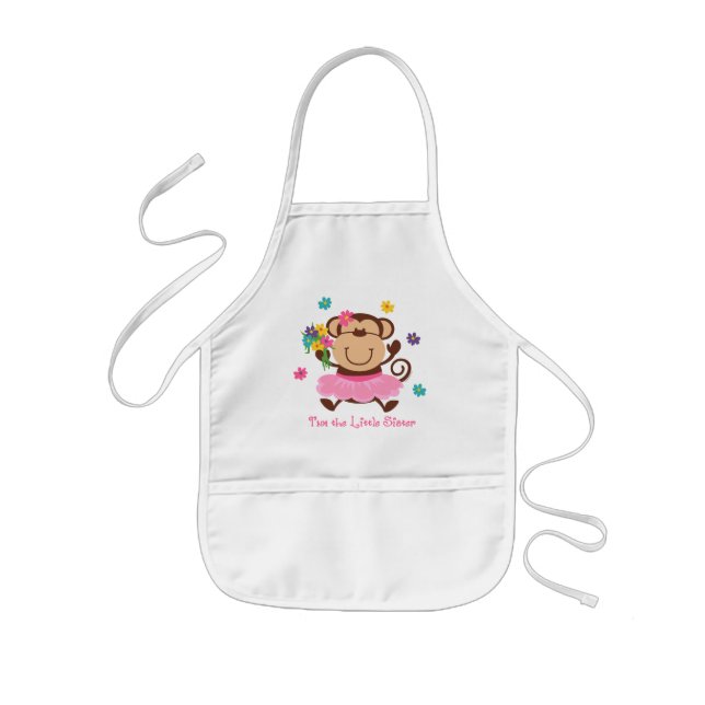 Affe-kleine Schwester Kinderschürze (Vorne)