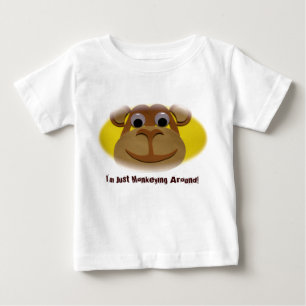 Affe-langes Hülsen-Shirt für Kleinkinder Baby T-shirt