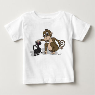 Affe-Liebe-Katze Baby T-shirt