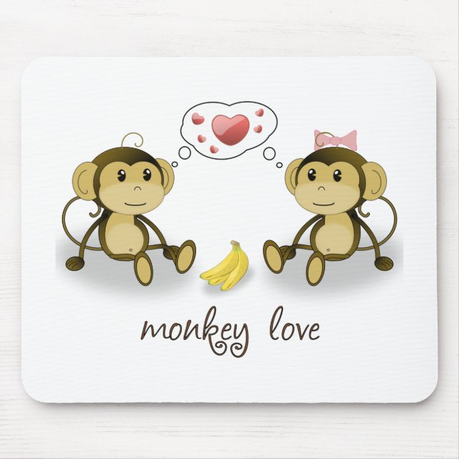 Affe-Liebe Mousepad (Vorne)