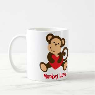 Affe-Liebevalentine-Tasse Kaffeetasse