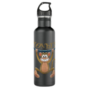 Affe Lover Chimpanzee Zoo Tier Niedlicher Affe Edelstahlflasche