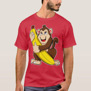 Affe mit Banane 5 T-Shirt