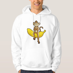 Affe mit Banane Hoodie
