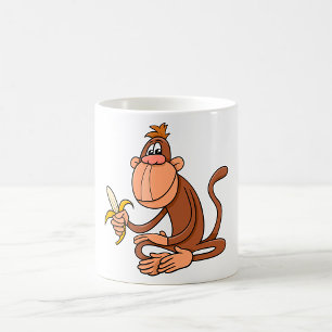 Affe mit Banane Kaffeetasse
