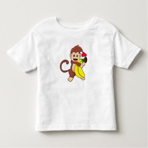Affe mit Banane Kleinkind T-shirt