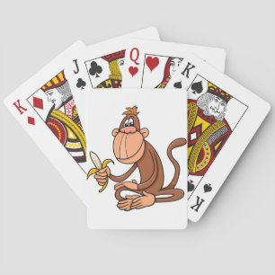 Affe mit Banane Spielkarten