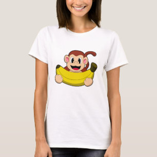 Affe mit Banane T-Shirt