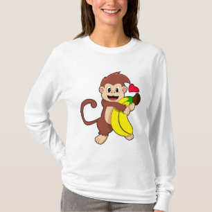 Affe mit Banane T-Shirt