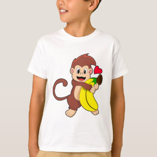 Affe mit Banane T-Shirt