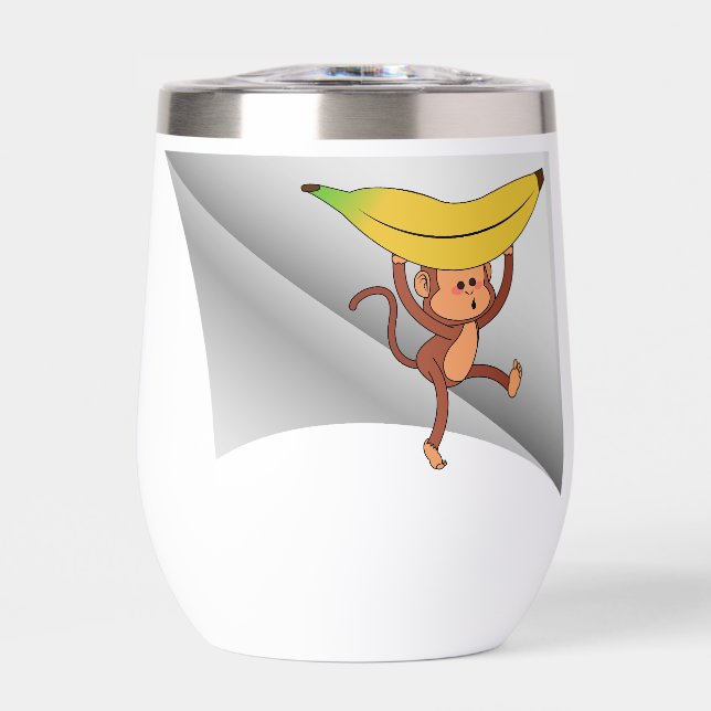 Affe mit Banane unter dem Pflaster (Vorderseite)