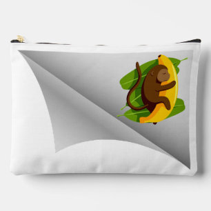 Affe mit Banane unter dem Pflaster Zubehörtasche
