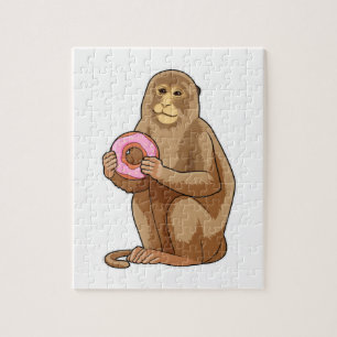 Affe mit Donut