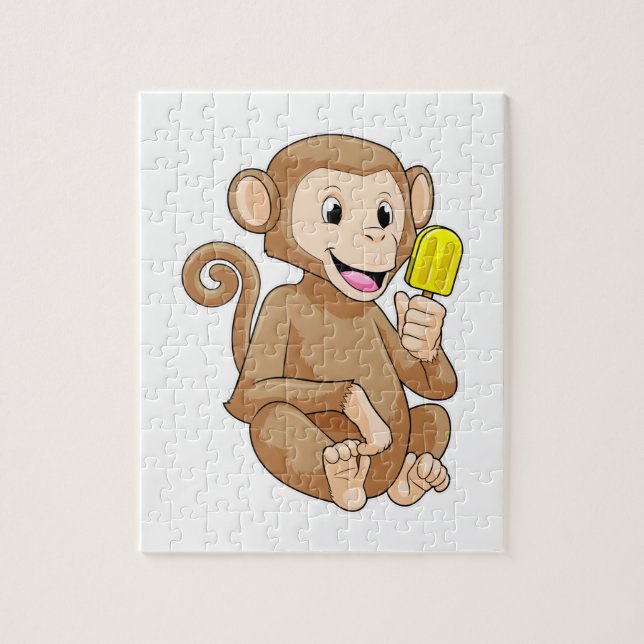 Affe mit Popsikel (Vertikal)