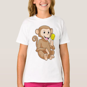 Affe mit Popsikel T-Shirt