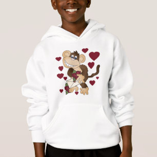 Affe mit Rosen-T-Shirts und Geschenken Hoodie