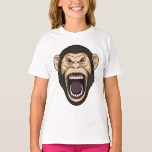 Affe mit schwarzen Haaren T-Shirt