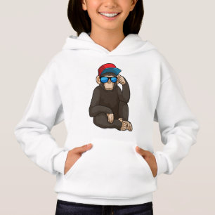 Affe mit Sonnenbrille Hoodie