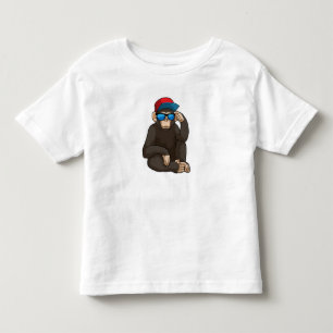 Affe mit Sonnenbrille Kleinkind T-shirt