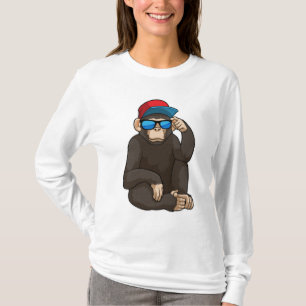 Affe mit Sonnenbrille T-Shirt