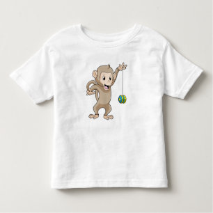 Affe mit Yo-yo Kleinkind T-shirt