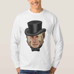 Affe mit Zylinder T-Shirt