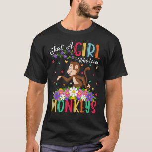 Affe nur ein Mädchen, das Affen Liebe T-Shirt