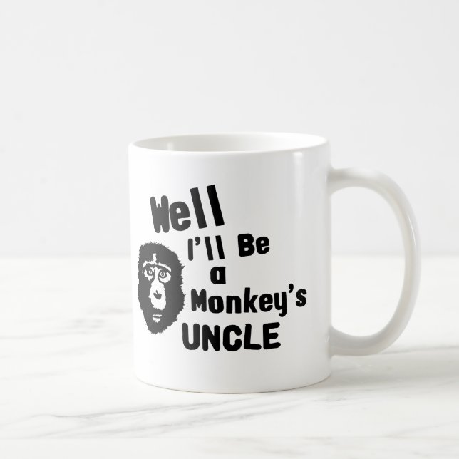 Affe-Onkel Kaffeetasse (Rechts)