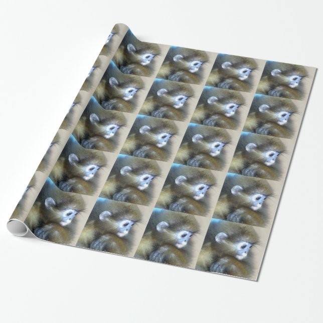 Affe-Packpapier Geschenkpapier (Ungerollt)