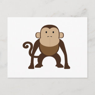 Affe Postkarte