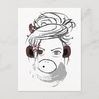 Affe. Postkarte