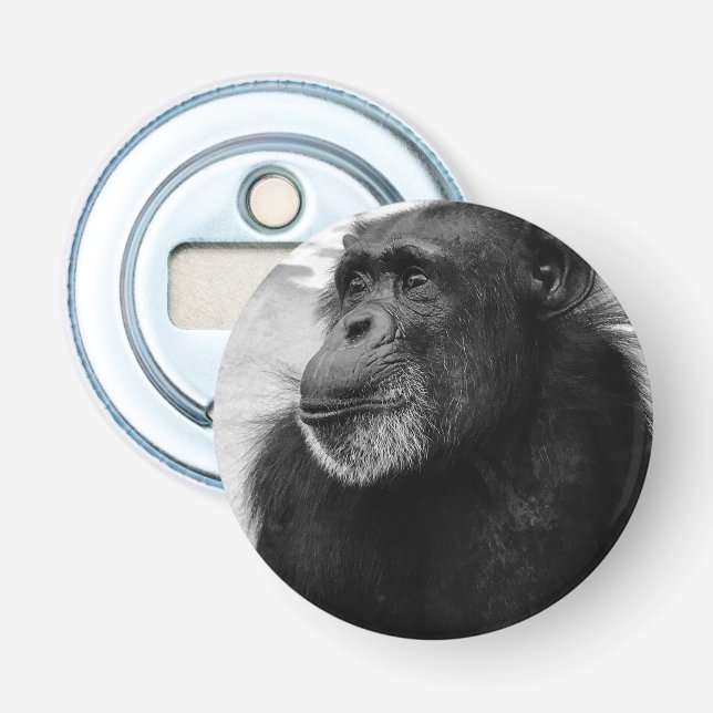 Affe-Schimpanse-Flaschen-Öffner Flaschenöffner (Vorderseite)