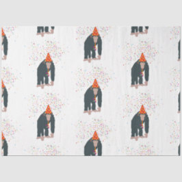 Affe Schimpansen Partying Tiere mit Party Seidenpapier