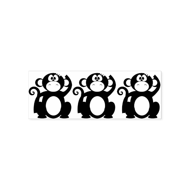 Affe-Schimpansen-Tier Permastempel (Design)